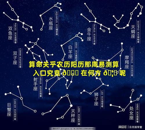 算命关乎农历阳历那周易测算入口究竟 🐝 在何方 🦍 呢